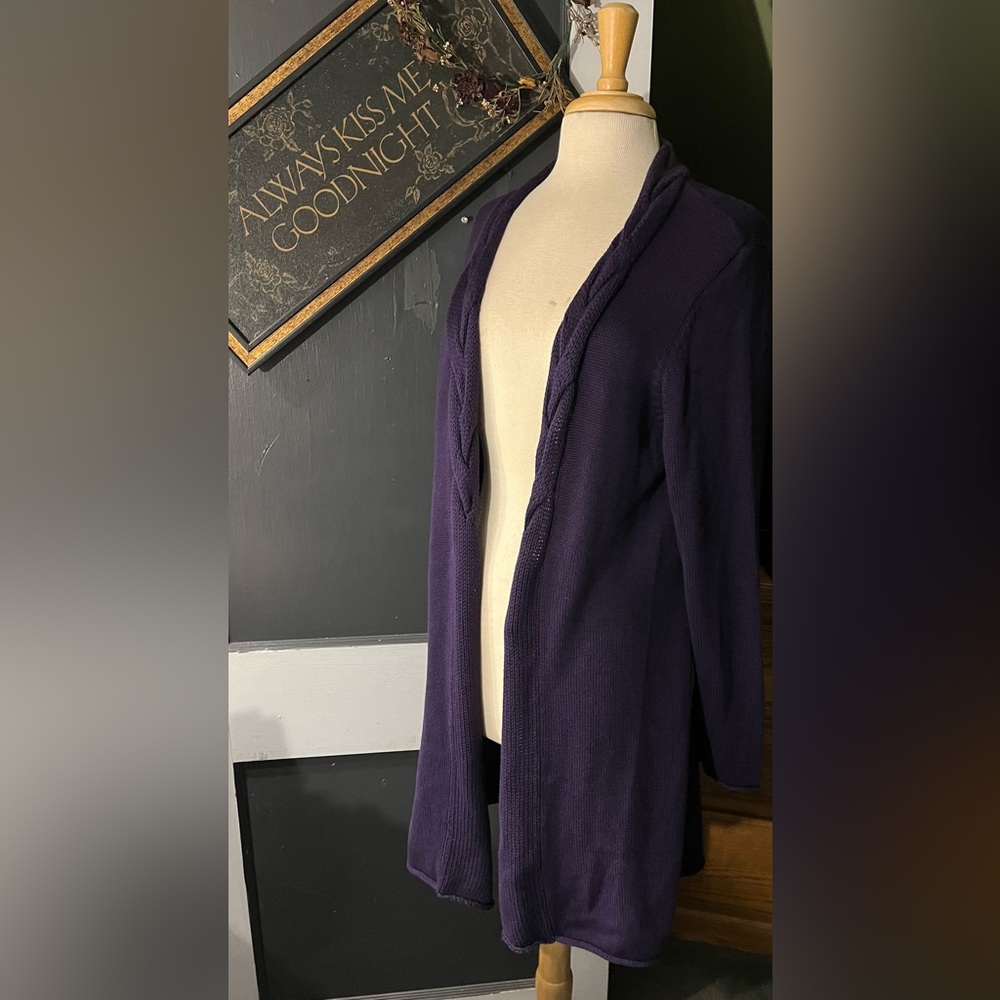 Deep purple beautiful long sweater (tub#10)